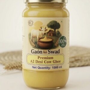 Desi Cow A2 ghee - Made From Curd (1 Ltr)