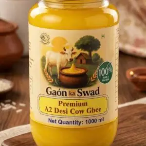 Desi Cow A2 ghee - Made From Curd (1000 ML)